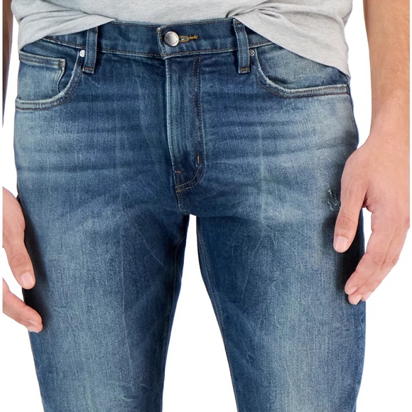 Michael Kors Men's Parker Slim-Fit Stretch Blue Jeans Summer 2022 33/34 - Picture 2 of 16